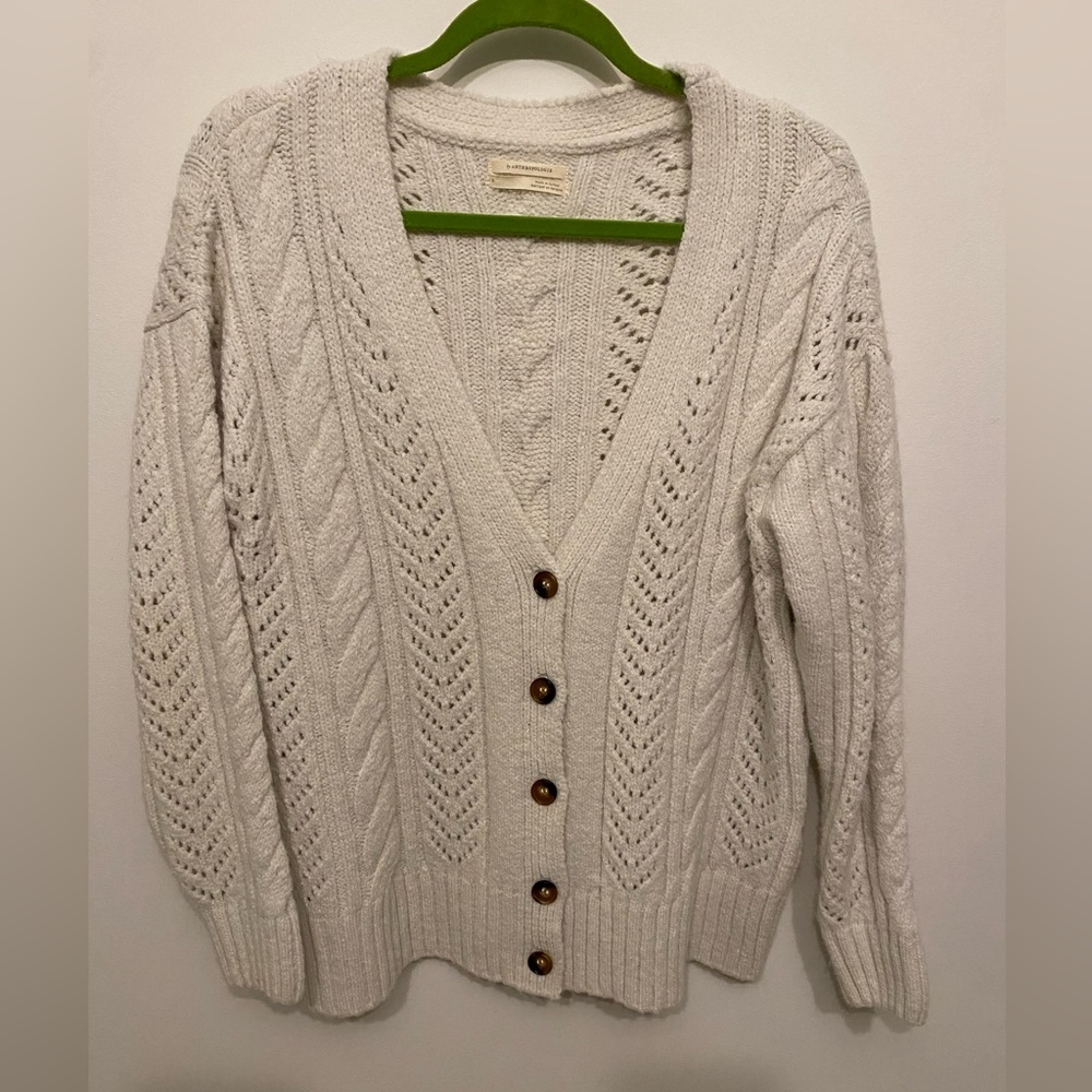 Anthropologie Cable Knit Cardigan